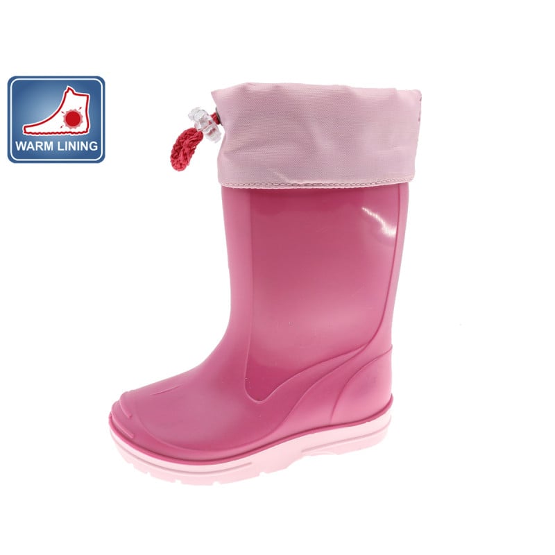 Καουτσούκ μπότες με φόδρα, ροζ  276630