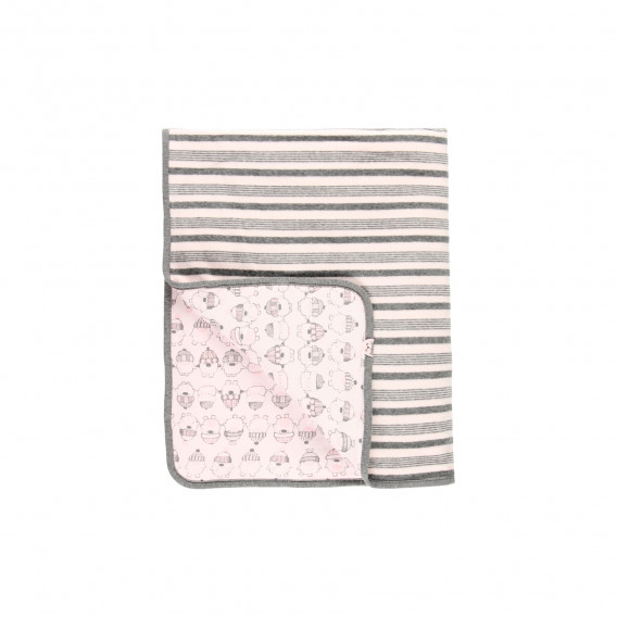 Κουβέρτα μωρού με γραφική εκτύπωση, ροζ Boboli 276639 