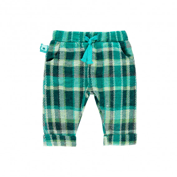 Καρό παιδικό παντελόνι, πράσινο Boboli 276713 