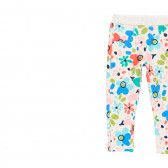 Παντελόνι με floral print, γκρι Boboli 276789 3