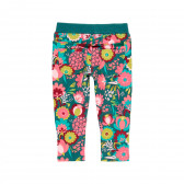 Παντελόνι με floral print, πράσινο Boboli 276826 2