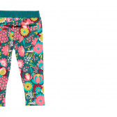 Παντελόνι με floral print, πράσινο Boboli 276828 4