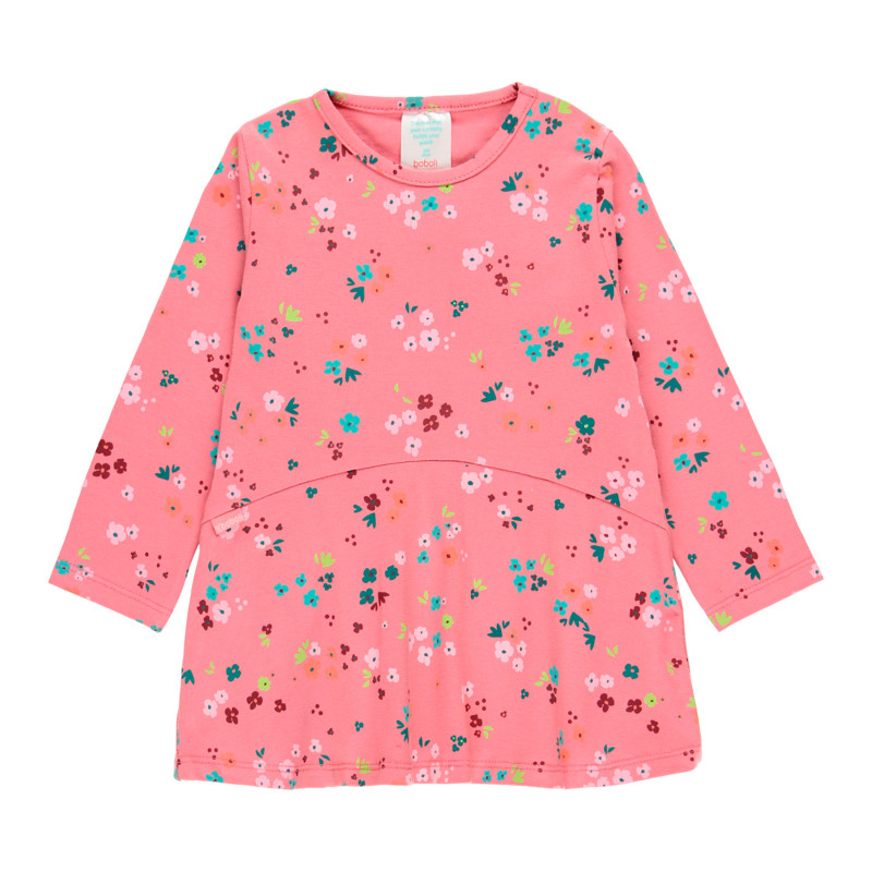 Φόρεμα με floral print, ροζ  276834