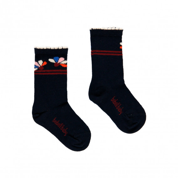 Σετ από τρία ζευγάρια κάλτσες με floral μοτίβα Boboli 276873 2