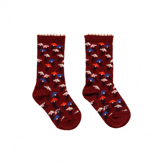 Σετ από τρία ζευγάρια κάλτσες με floral μοτίβα Boboli 276874 3