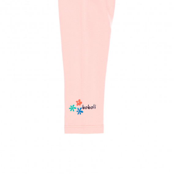 Βαμβακερό κολάν με το λογότυπο της μάρκας, σε ροζ χρώμα Boboli 276881 3