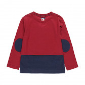 Βαμβακερή μπλούζα με μακριά μανίκια και γραφική εκτύπωση, κόκκινο χρώμα Boboli 277752 2