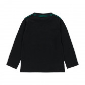 Βαμβακερό φούτερ και παντελόνι σε μαύρο και γκρι χρώμα Boboli 277817 5