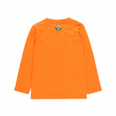 Βαμβακερή μπλούζα με γραφική εκτύπωση, πορτοκαλί Boboli 277829 2