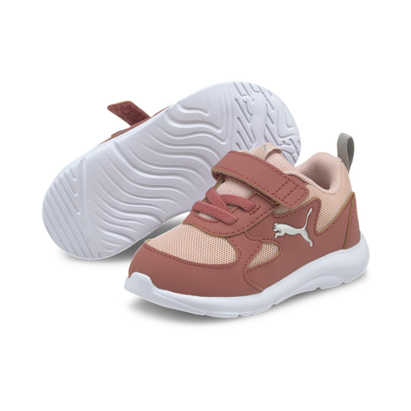 Αθλητικά παπούτσια με ασημί λογότυπο της μάρκας, ροζ  278022