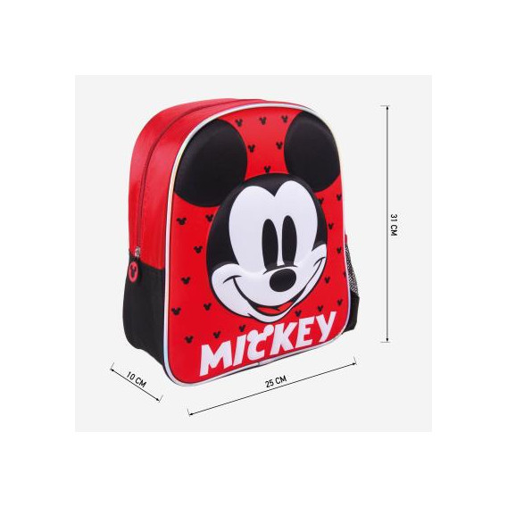 Σακίδιο πλάτης με τρισδιάστατη εκτύπωση Mickey Mouse για αγόρι, κόκκινο Mickey Mouse 278122 3