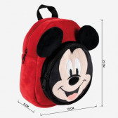 Mickey Mouse βελούδινο σακίδιο για αγόρι, κόκκινο Mickey Mouse 278144 3