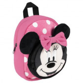Minnie Mouse βελούδινο σακίδιο για κορίτσι, ροζ Minnie Mouse 278152 