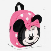 Minnie Mouse βελούδινο σακίδιο για κορίτσι, ροζ Minnie Mouse 278154 3