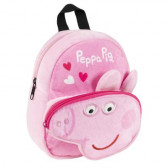 Βελούδινο σακίδιο πλάτης Peppa Pig για κορίτσι, ροζ Peppa pig 278167 