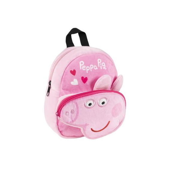 Βελούδινο σακίδιο πλάτης Peppa Pig για κορίτσι, ροζ Peppa pig 278167 