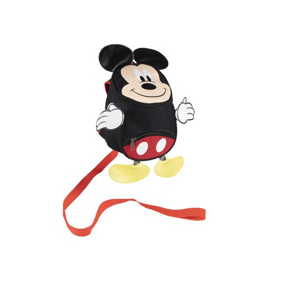 Μίνι παιδικό σακίδιο πλάτης με Mickey Mouse και ζώνη ασφαλείας για κορίτσι, μαύρο Mickey Mouse 278176 