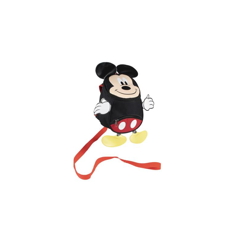Μίνι παιδικό σακίδιο πλάτης με Mickey Mouse και ζώνη ασφαλείας για κορίτσι, μαύρο  278176