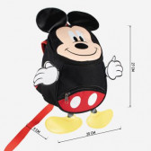 Μίνι παιδικό σακίδιο πλάτης με Mickey Mouse και ζώνη ασφαλείας για κορίτσι, μαύρο Mickey Mouse 278178 3