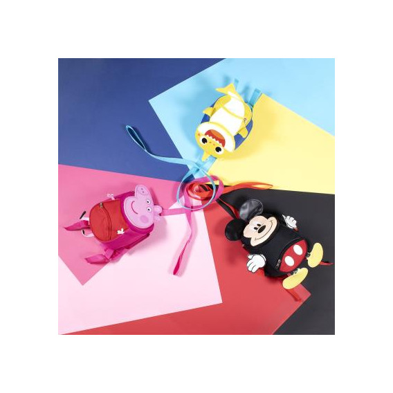 Μίνι παιδικό σακίδιο πλάτης με Mickey Mouse και ζώνη ασφαλείας για κορίτσι, μαύρο Mickey Mouse 278183 8