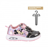 Φωτεινά αθλητικά παπούτσια με εκτύπωση Mickey και Minnie Mouse, ροζ Minnie Mouse 278234 2