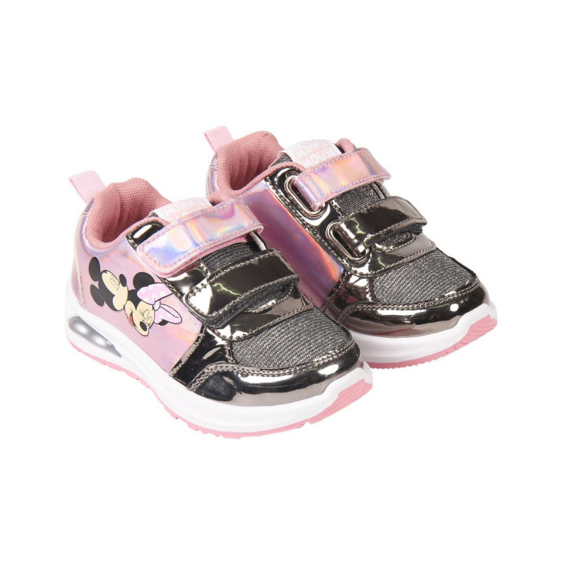 Φωτεινά αθλητικά παπούτσια με εκτύπωση Mickey και Minnie Mouse, ροζ  278235