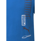 Βαμβακερό μπλουζάκι με το λογότυπο της μάρκας, μπλε χρώματος Puma 278627 3