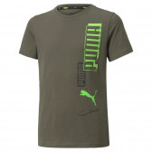 Βαμβακερό μπλουζάκι, με το λογότυπο της μάρκας, σε πράσινο χρώμα Puma 278628 