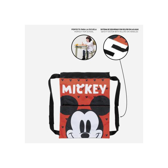 Τσάντα σακίδιο με Mickey Mouse για αγόρι, κόκκινο Mickey Mouse 278703 5