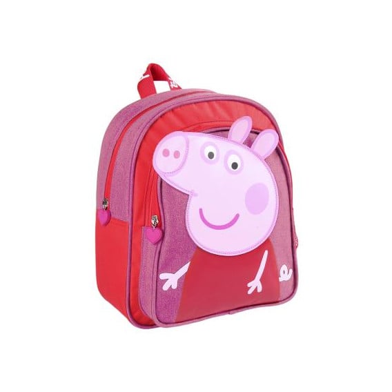 Σακίδιο πλάτης με εφαρμογή Peppa Pig για κορίτσι, ροζ Peppa pig 278727 