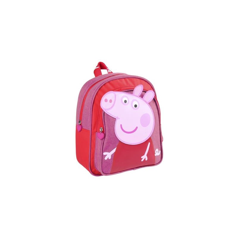 Σακίδιο πλάτης με εφαρμογή Peppa Pig για κορίτσι, ροζ  278727
