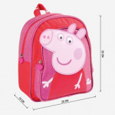 Σακίδιο πλάτης με εφαρμογή Peppa Pig για κορίτσι, ροζ Peppa pig 278729 3