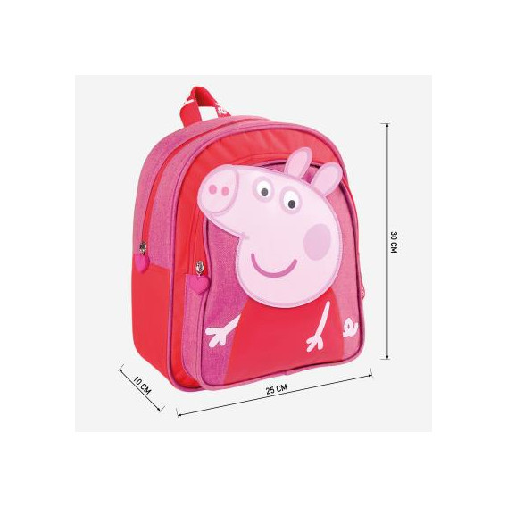 Σακίδιο πλάτης με εφαρμογή Peppa Pig για κορίτσι, ροζ Peppa pig 278729 3