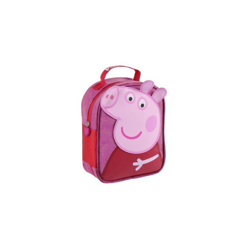 Τσάντα φαγητού με απλικέ Peppa Pig για κορίτσι, ροζ  278739