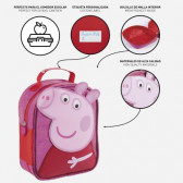 Τσάντα φαγητού με απλικέ Peppa Pig για κορίτσι, ροζ Peppa pig 278743 5