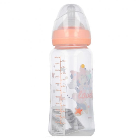 Μπουκάλι τροφοδοσίας πολυπροπυλενίου MINNIE INDIGO DREAMS, με πιπίλα 2 σταγόνες, 0+ μηνών, 360 ml, χρώμα: ροζ Minnie Mouse 279058 2