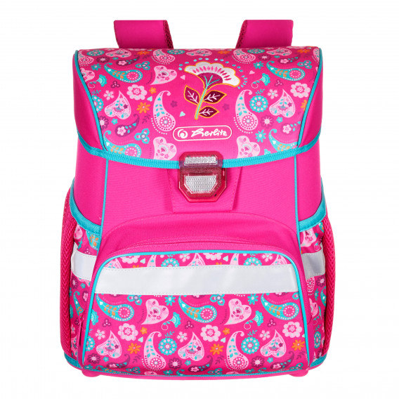 Σετ σακίδιο πλάτης με τσάντα και δύο ταξιδιωτικές τσάντες για κορίτσι, ροζ Herlitz 279136 2