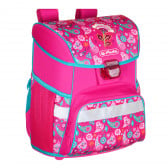 Σετ σακίδιο πλάτης με τσάντα και δύο ταξιδιωτικές τσάντες για κορίτσι, ροζ Herlitz 279137 3