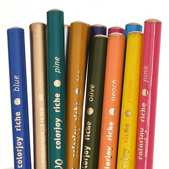 Σετ χρωματιστά μολύβια στρογγυλά, 26 χρωμάτων και ξύστρα Sivo 279227 2