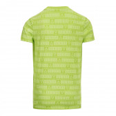 Μπλουζάκι με κοντά μανίκια με το λογότυπο της μάρκας, πράσινο Guess 279324 2