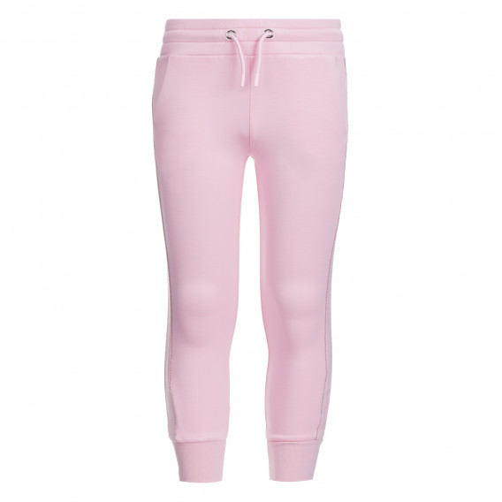 Αθλητικό παντελόνι σε απαλό ροζ χρώμα Guess 279409 