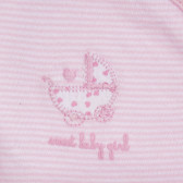 Cool Club μακρυμάνικο βαμβακερό κορμάκι σε ροζ χρώμα με στάμπα Cool club 279579 2