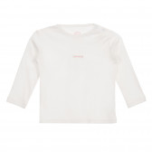 Σετ φόρμες και μπλούζα για μωρό σε λευκό και ροζ χρώμα Cool club 279768 6
