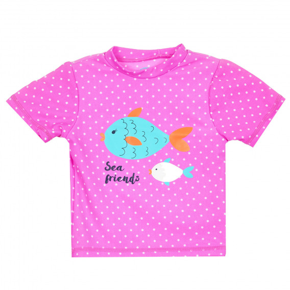 Μαγιό - μπλουζάκι με κουκκίδα και εκτύπωση ψαριού Cool club 280090 