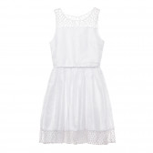 Επίσημο αμάνικο φόρεμα, λευκό Cool club 280434 