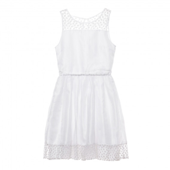 Επίσημο αμάνικο φόρεμα, λευκό Cool club 280434 