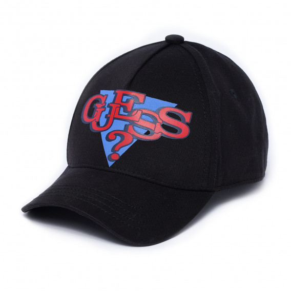 Καπέλο με το λογότυπο της μάρκας, για αγόρια, μαύρο Guess 280773 