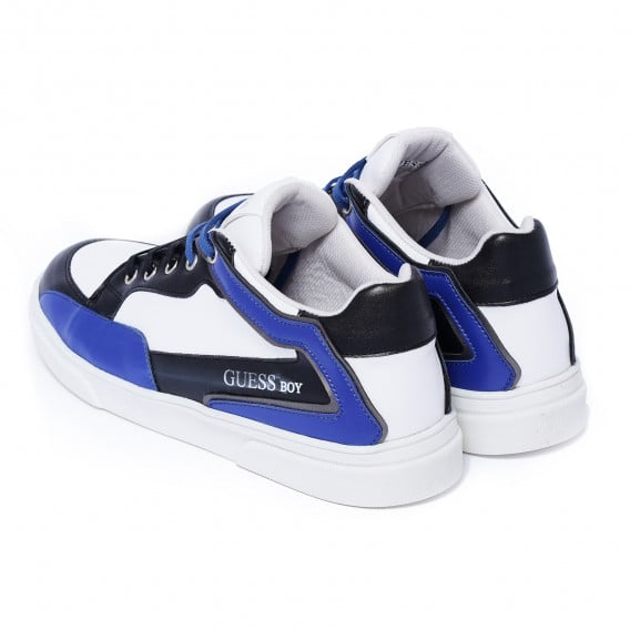 Αθλητικά παπούτσια OWEN LO με μπλε λεπτομέρειες, ασπρόμαυρα Guess 280837 2