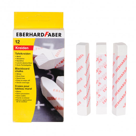 12 κιμωλίες σε λευκό χρώμα Eberhard Faber 281243 