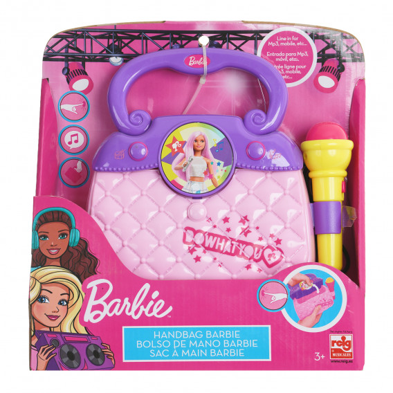 Βρεφική τσάντα με μικρόφωνο Barbie 281316 4